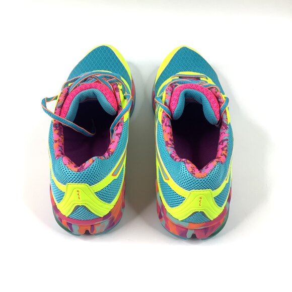 Asics Gel-Frantic 7 Women's Size 11 Running Shoes Neon Multicolor T3A6Q - Picture 9 of 13
